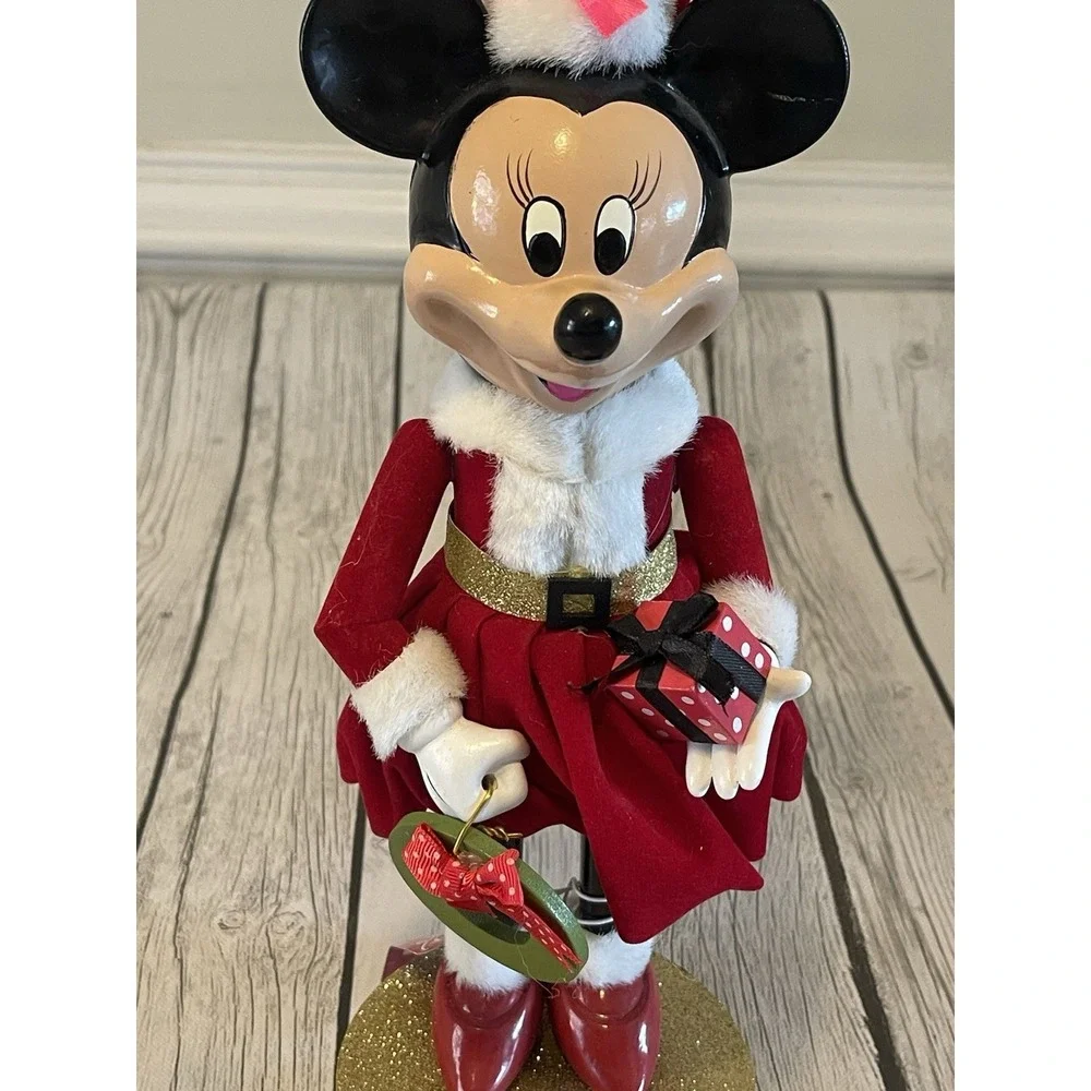 Disney Minnie Mouse Christmas Nutcracker Santa Claus Holiday Red Green